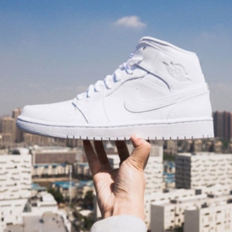 Nike耐克男鞋冬季AJ1乔1休闲运动篮球鞋-554724-104图片