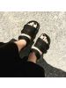 Adidas阿迪达斯三叶草女鞋ADILETTE魔术贴沙滩休闲凉鞋拖鞋S75382