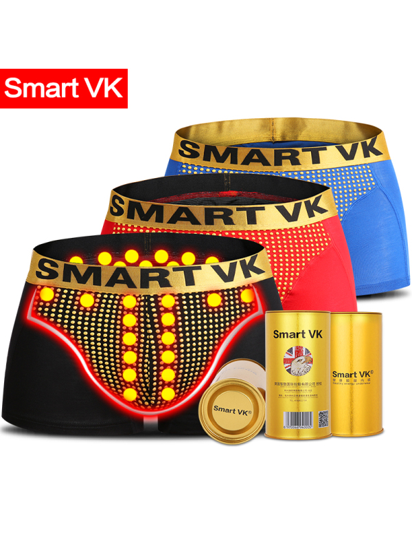 Smart VK【T款能量升级3条装】英国卫裤第十代官方正品男士平角裤磁能量健康内裤超越八九代