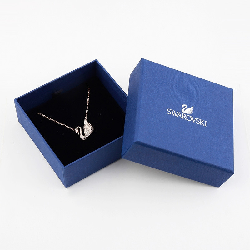 SWAROVSKI施华洛世奇玫瑰金色天鹅水晶项链5121597