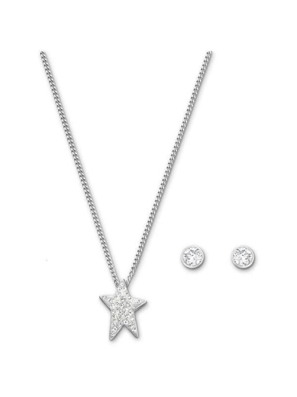 SWAROVSKI施华洛世奇FlickerStar星星项链耳钉套装 人造水晶 送恋人5031325