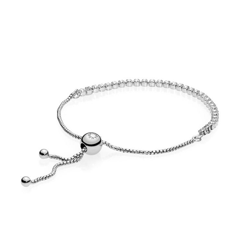 PANDORA/潘多拉 银色闪耀手链 925银 银饰 女士 送恋人590524CZ