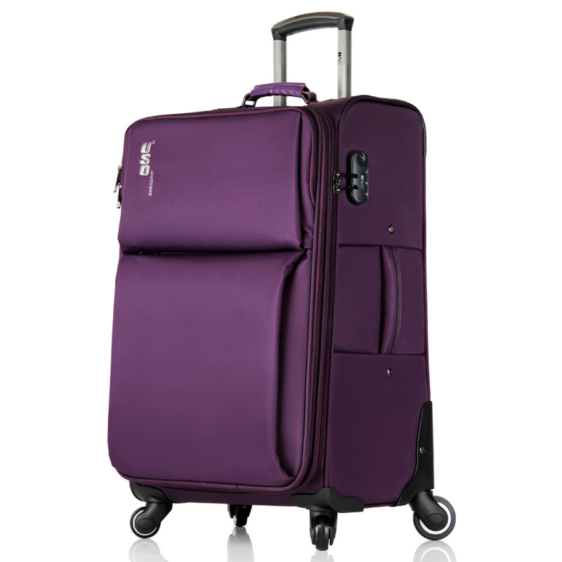USO经典款软箱 旅行箱 行李箱 拉杆箱 可扩展容量 静音万向轮 20寸登机箱 EVA-888