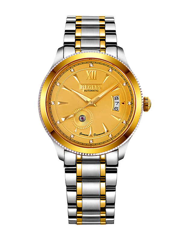 宾爵(begeel)手表 镂空系列机械男士手表 宾爵博弈风云真钻腕表 镀金