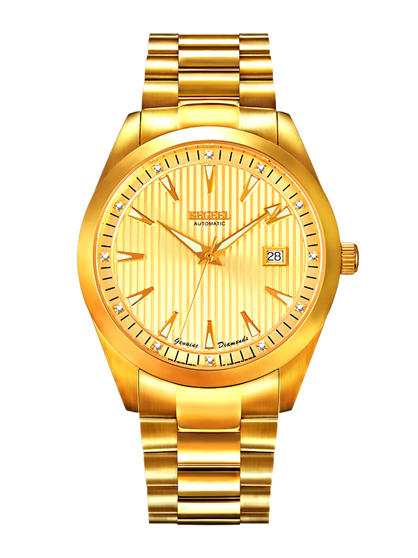 宾爵begeel手表鎏金系列机械男士手表纵横四海真钻全自动瑞士eta机芯