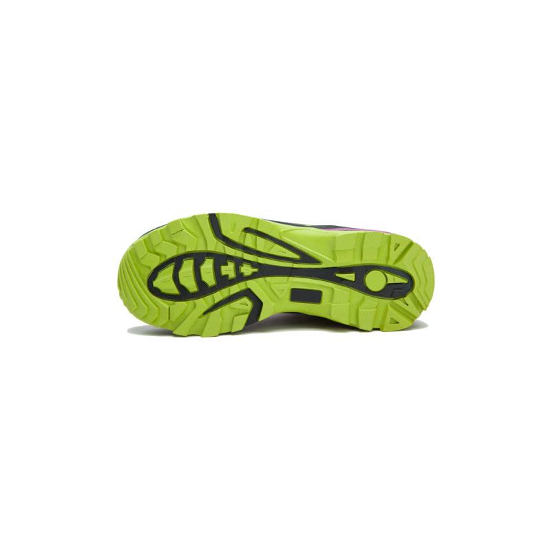 BIODRY防水 女款紫荧光绿登山鞋 减震防滑图片