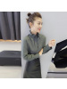 BOBOWALTZ春夏装女2019韩版欧货新款修身显瘦半高领气质衬衫上衣B172f1922p1002
