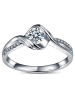 恒久之星 钻戒 18K金共18分(8+10)SI/IJ色钻石戒指 女款 求订结婚戒指