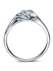 恒久之星 钻戒 18K金共18分(8+10)SI/IJ色钻石戒指 女款 求订结婚戒指