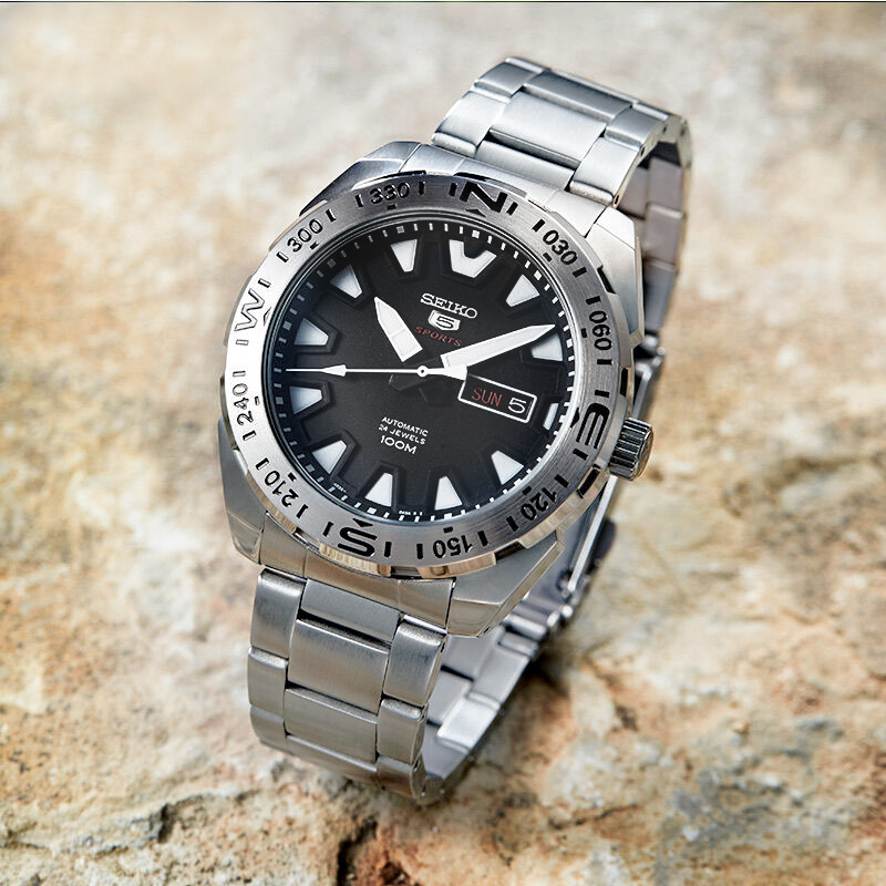 seiko精工日本进口5号水鬼男士全自动机械男表夜光防水手表srp739j1