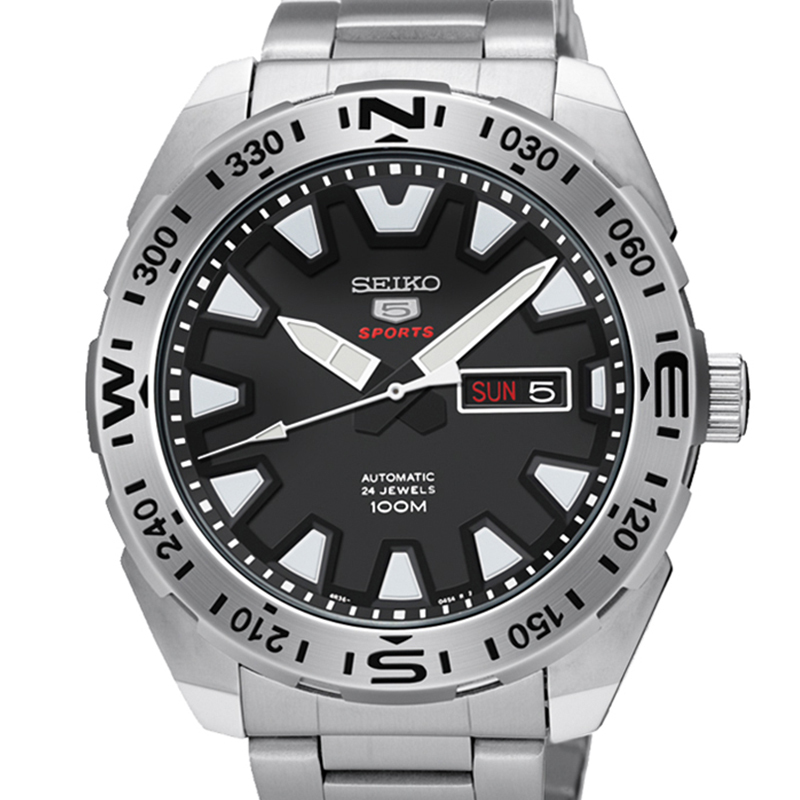 seiko精工日本进口5号水鬼男士全自动机械男表夜光防水手表srp739j1