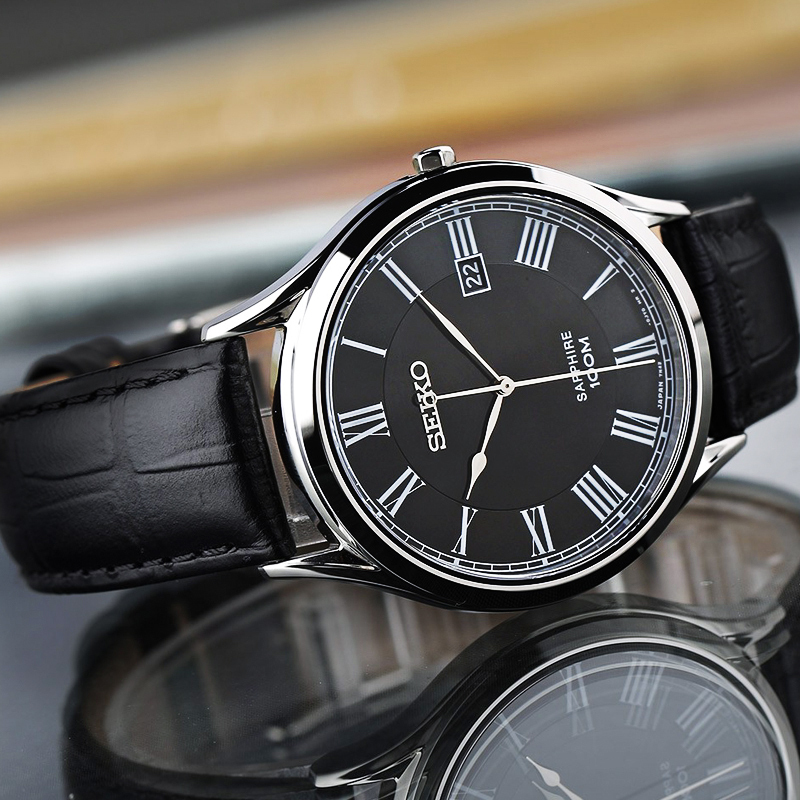 seiko精工gents系列手表日本休闲男士石英表防水商务男表sgeg99j1