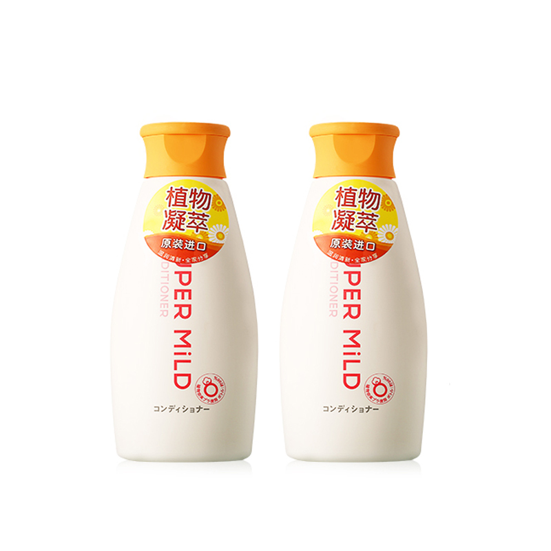 日本shiseido资生堂 super mild 惠润 柔净护发素（鲜花芳香）<小瓶装>220ml（24支/箱） 白色