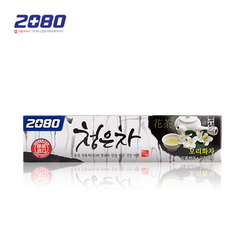 韩国爱敬Ae kyung2080 茉莉花茶牙膏 120g（36/箱） 随机色
