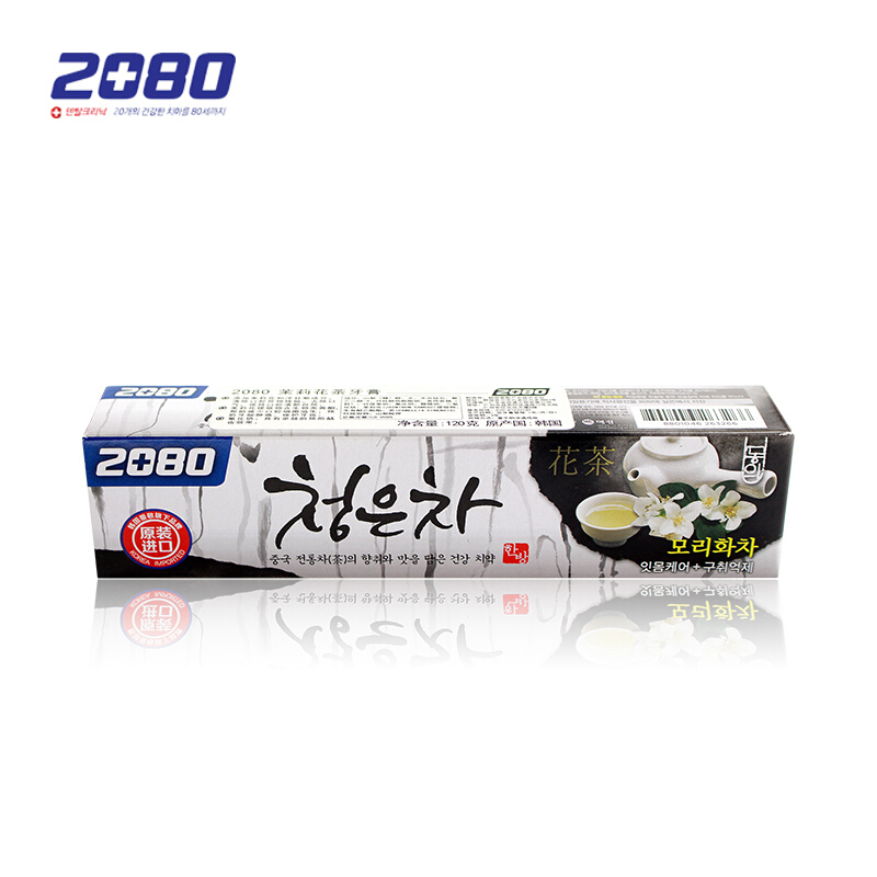 韩国爱敬Ae kyung2080 茉莉花茶牙膏 120g（36/箱） 随机色