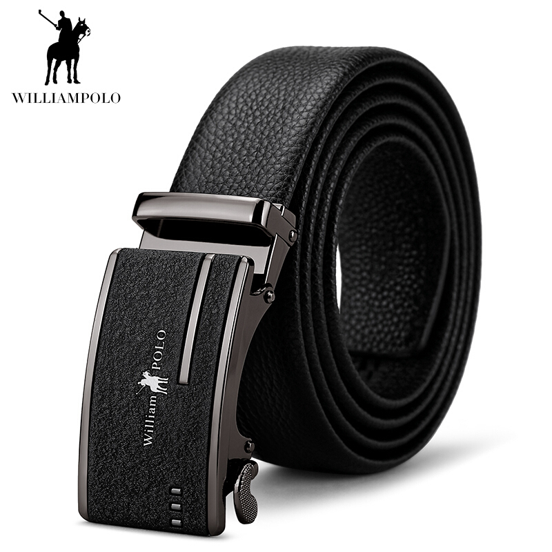 WILLIAMPOLO英皇保罗男士皮带真皮双面头层牛皮中青年自动扣腰带裤带商务休闲潮流皮带男
