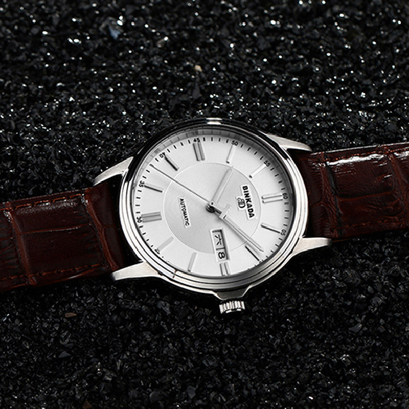 正品宾卡达binkada品牌名表镂空男士正品全自动机械表手表防水休闲男