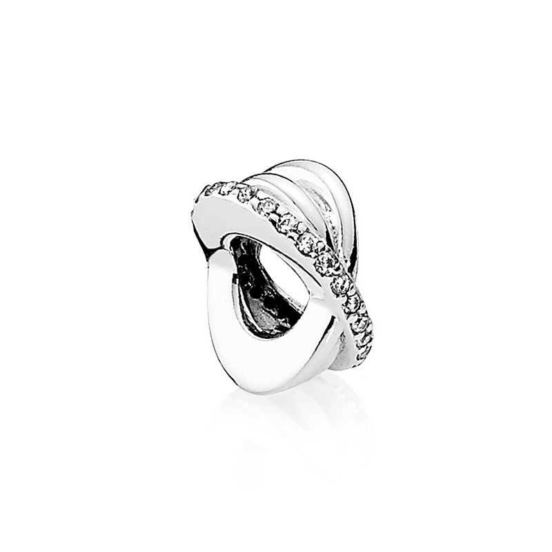 PANDORA潘多拉 星环 925银小串饰 791994CZ