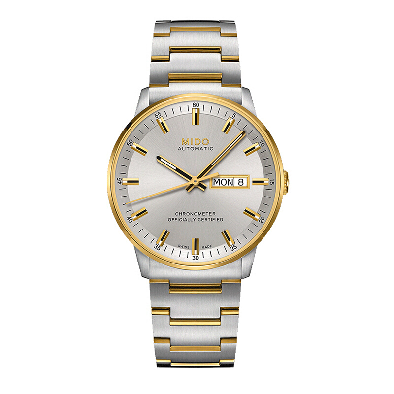 美度mido瑞士品牌指挥官系列自动机械表男商务休闲钢带男士手表m
