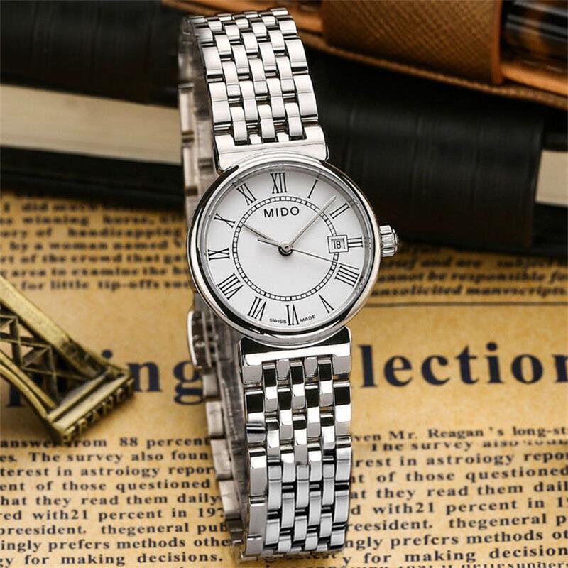 美度mido瑞士手表都瑞系列时尚休闲石英表女表钢带