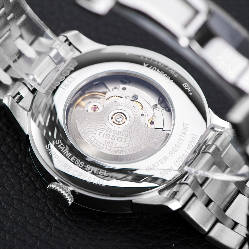 天梭(TISSOT)杜鲁尔系列自动机械时尚商务休闲钢带男士手表T099.407.11.038.00