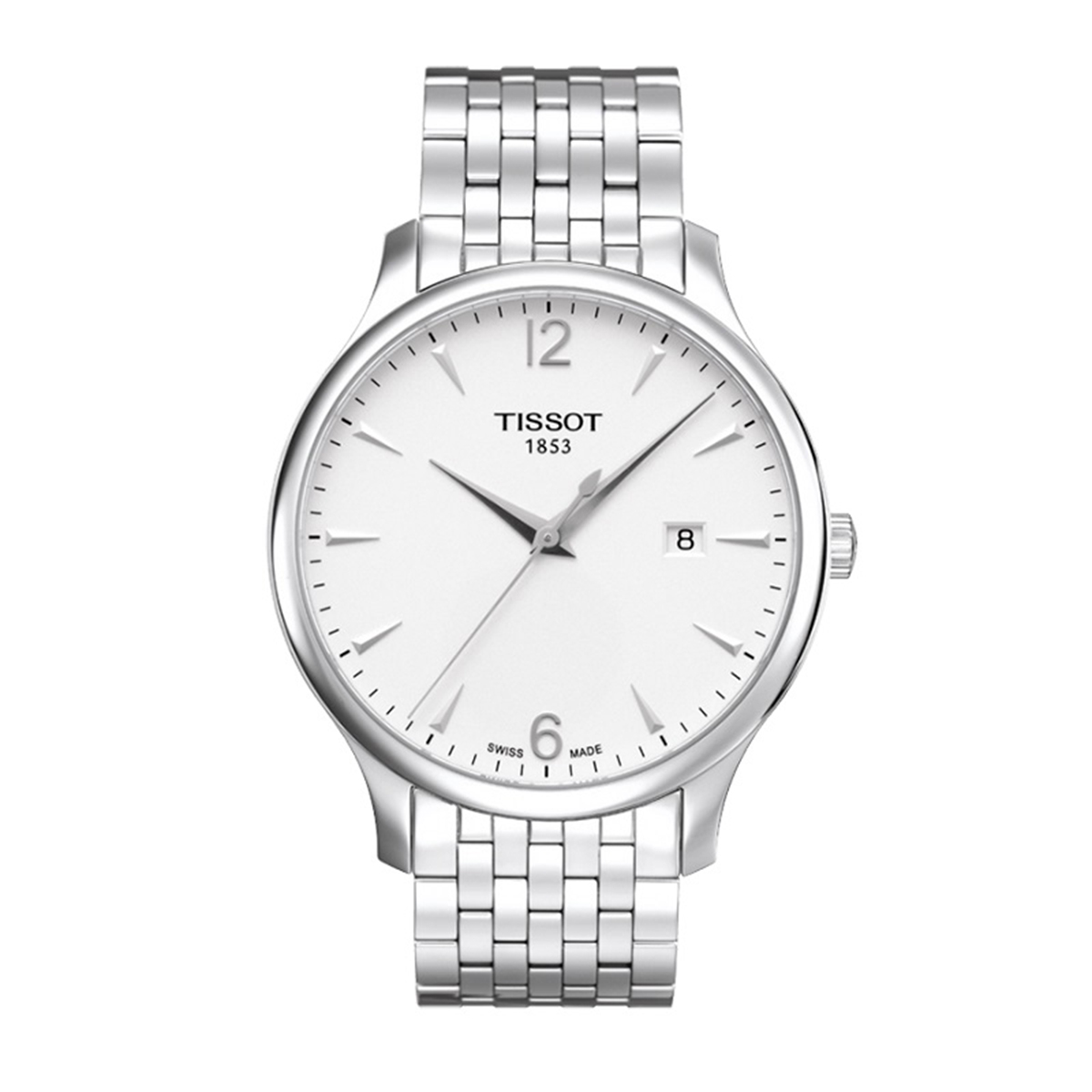 天梭(TISSOT)俊雅系列时尚钢带石英男士手表T063.610.11.037.00