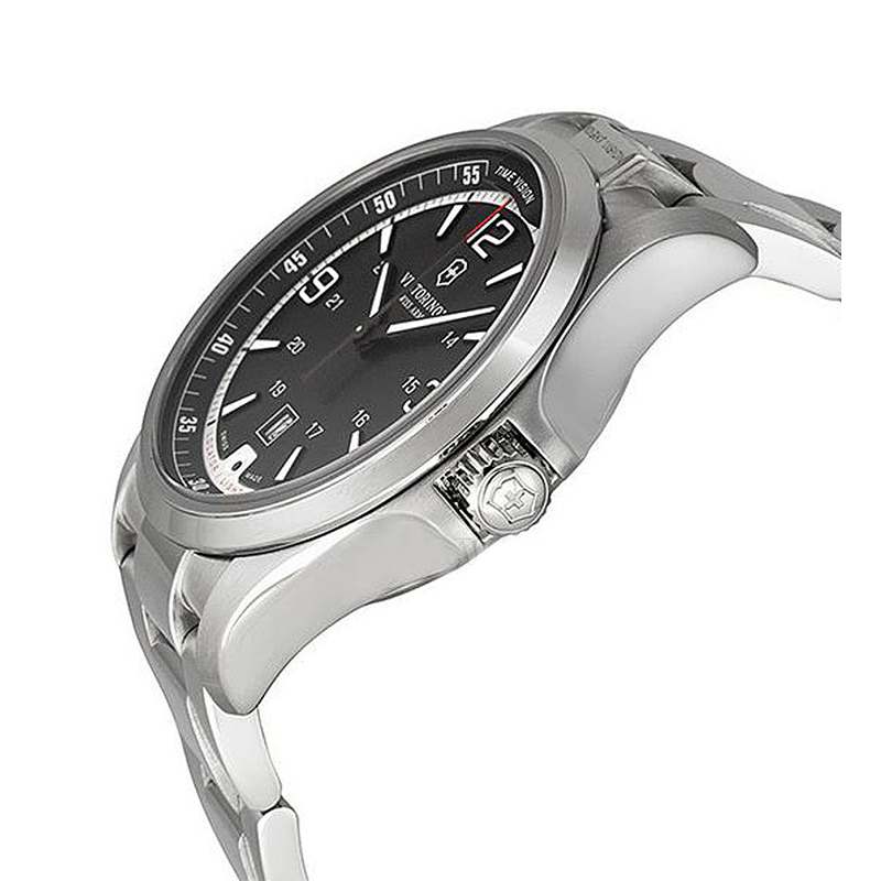 维氏Victorinox 夜视系列石英表瑞士手表钢带黑盘男士手表241569
