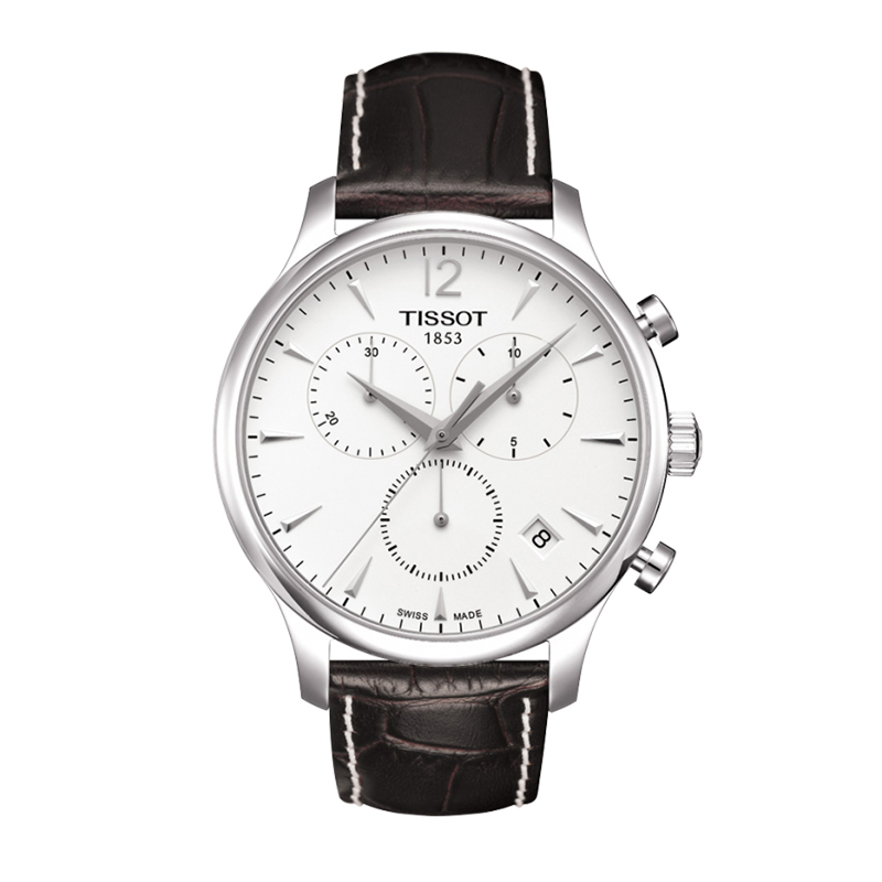 天梭(TISSOT)俊雅系列时尚简约皮带石英男士手表T063.617.16.037.00