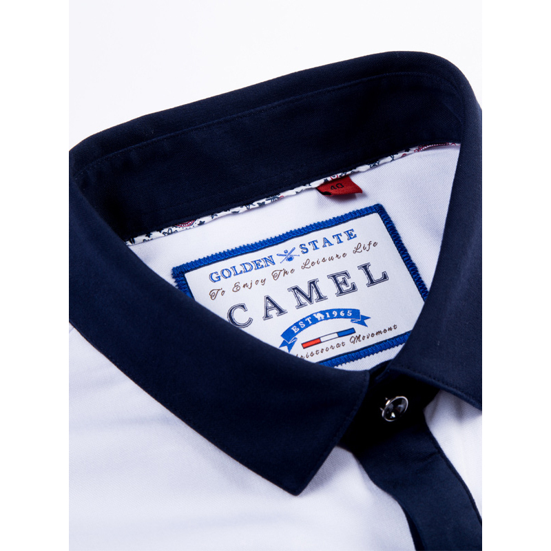 CAMEL 骆驼男装 青春流行青年时尚衬衫男士长袖衬衣商务休闲修身男装