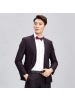 才子男装西服套装新郎2018新款结婚礼服正装套西一粒扣修身小西装