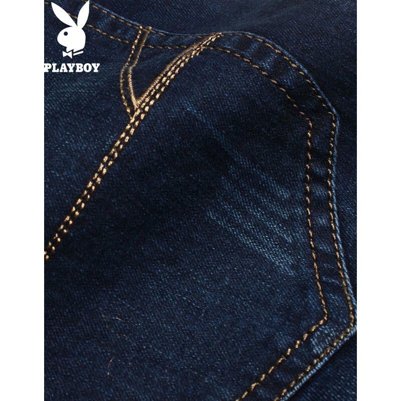 花花公子(PLAYBOY)牛仔裤男春秋款时尚男装新品直筒修身男士牛仔长裤图片