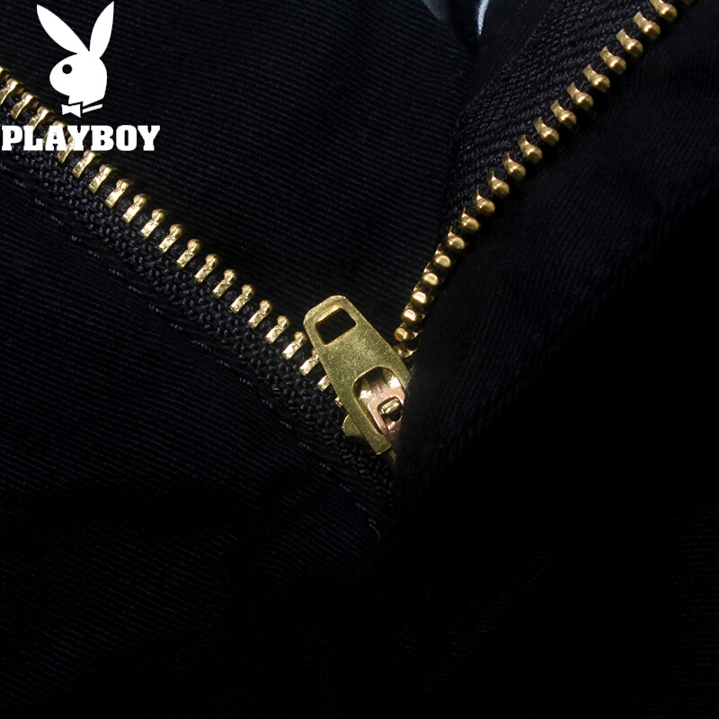 花花公子(PLAYBOY)弹力休闲裤男秋季新款修身中腰直筒商务休闲裤男士长裤子