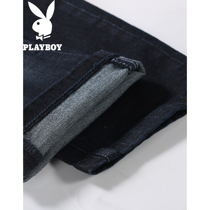 花花公子(PLAYBOY)牛仔裤秋冬时尚新款牛仔裤男修身韩版百搭小脚裤男男长裤慕尼黑