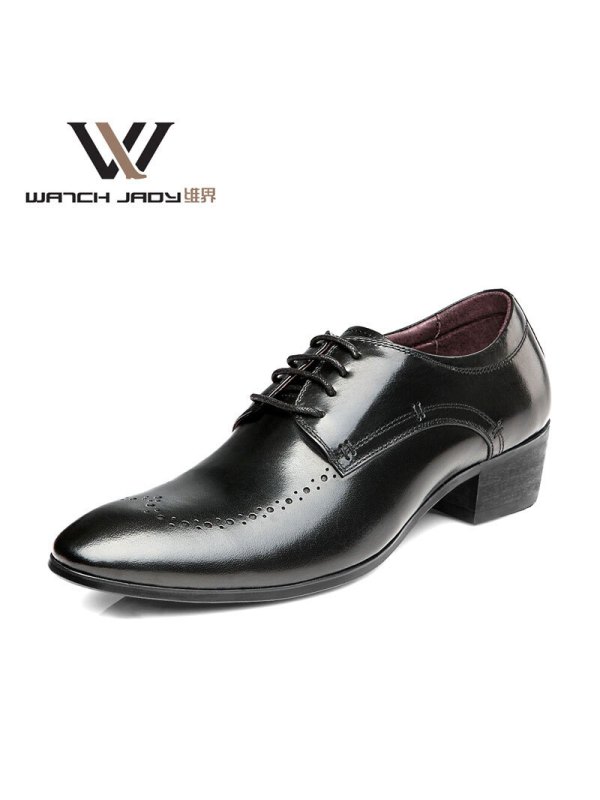 维界雅痞商务牛皮正装男鞋