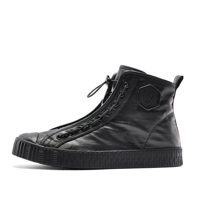 维界高帮休闲男鞋个性舒适新款厚底高帮板鞋图片