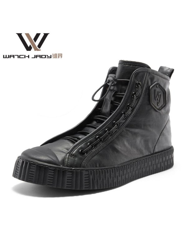 维界高帮休闲男鞋个性舒适新款厚底高帮板鞋