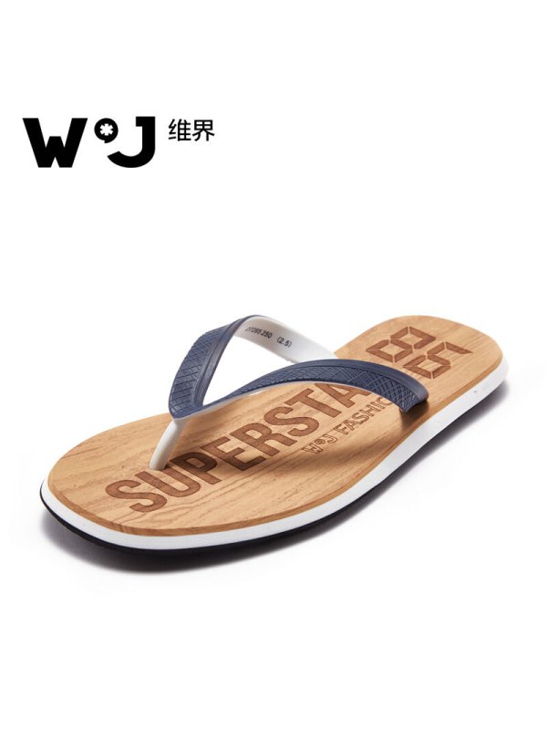 维界人字拖飞扬的字母潮流个性鞋底人字拖
