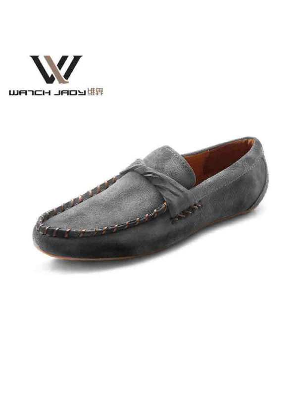 维界奢华舒适 牛皮豆豆休闲鞋