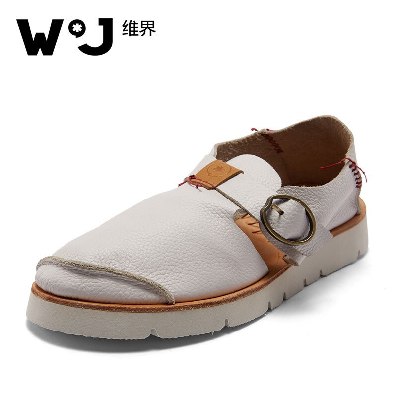 维界潮流撞色 新款牛皮拼接个性休闲鞋