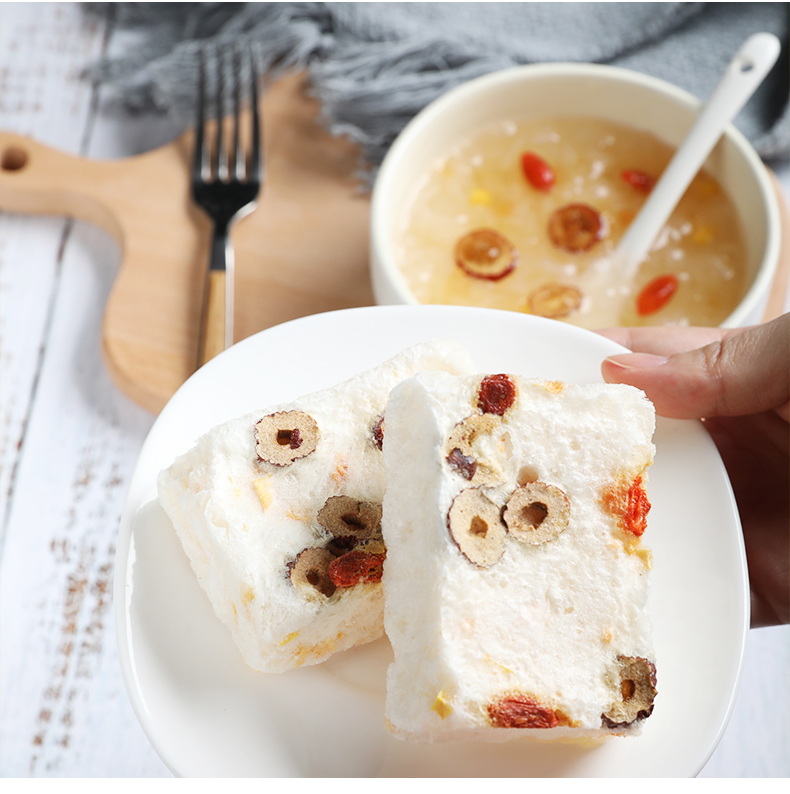 盛耳冻干木瓜红枣银耳羹免煮银耳羹冲泡即食速食银耳汤