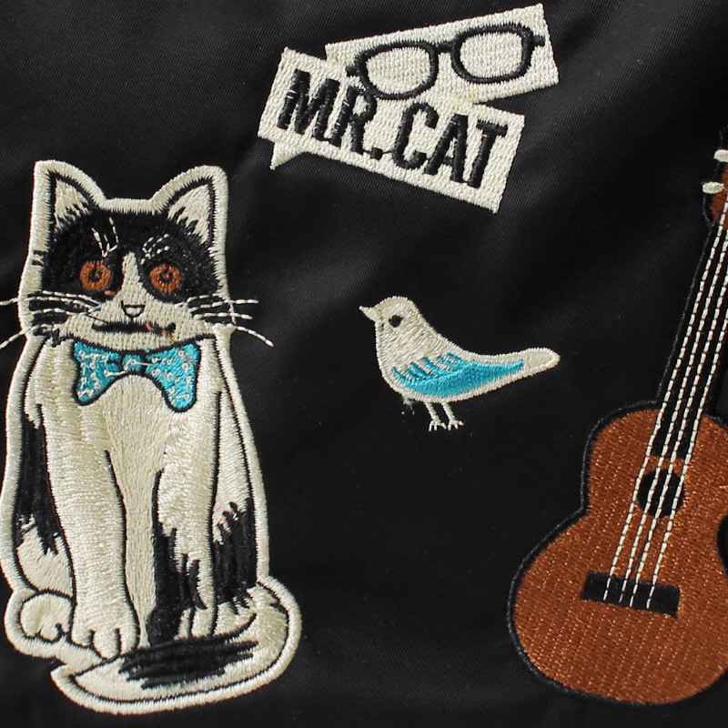 花间公主mrcat2021春季刺绣文艺单肩双袋斜挎尼龙女包包