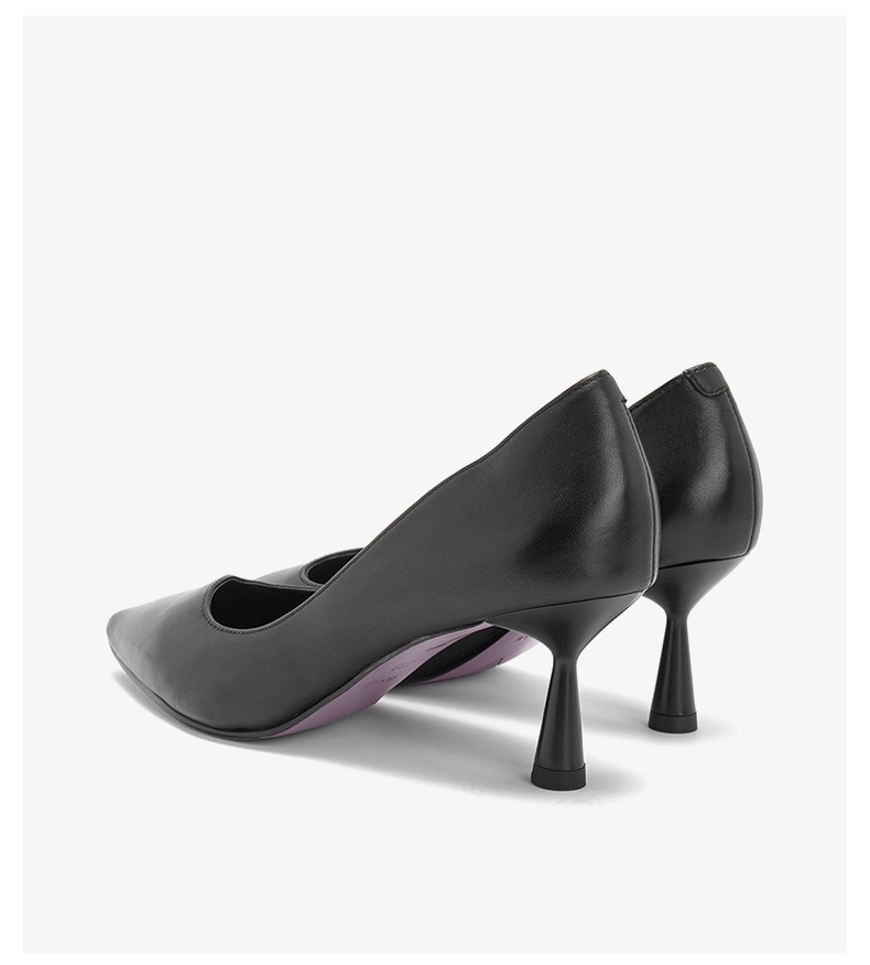 belle百丽单鞋2019春新圆点布尖头女鞋brxb7aq9