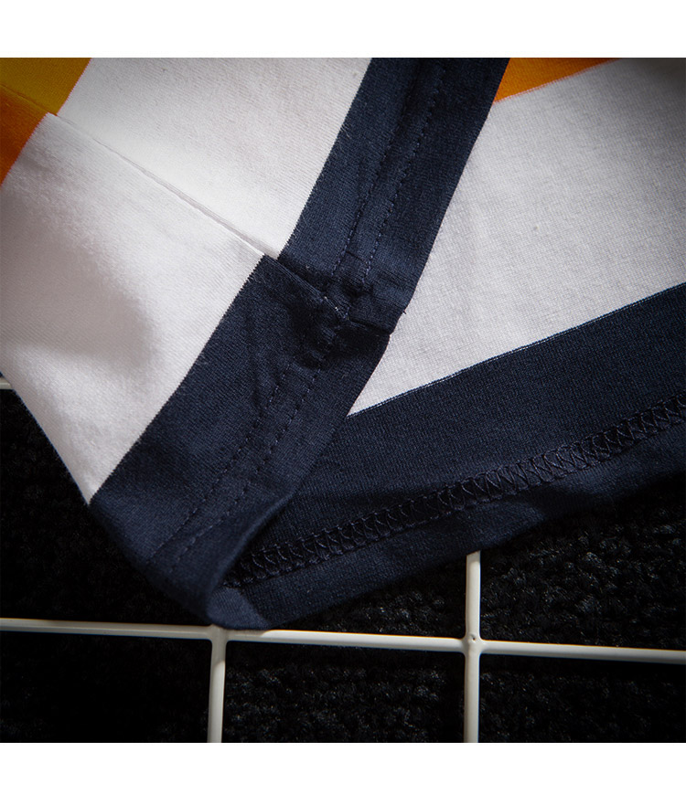 彩色条纹t恤男士加肥加大码半袖上衣夏天学生短袖斑马线衣服【价格