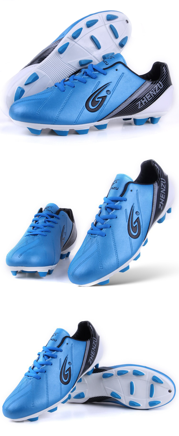 运动户外耐寒材质足球鞋男士刀钉底足球鞋