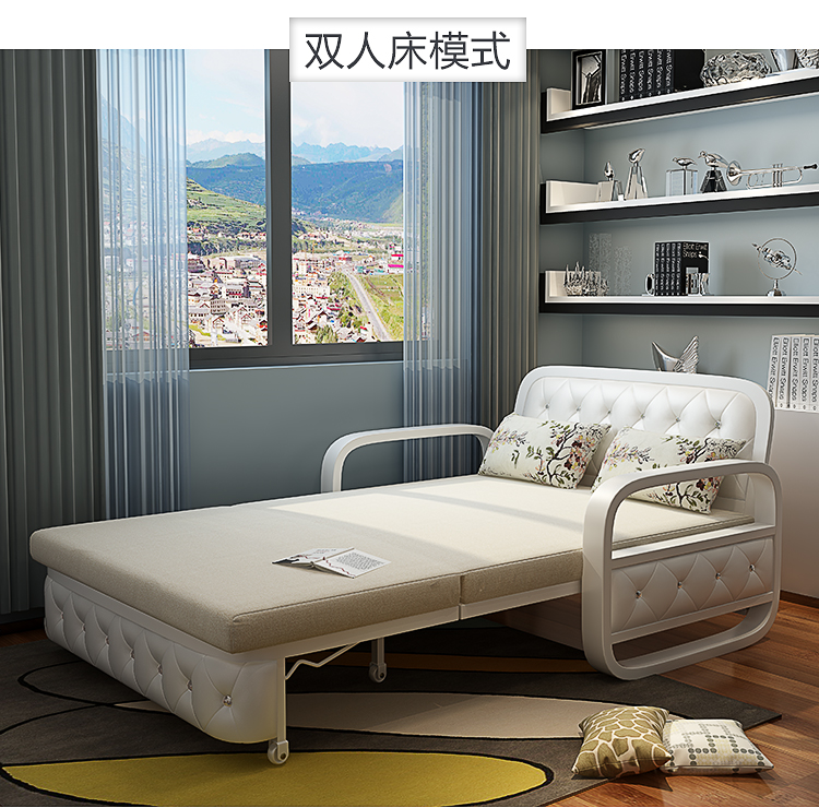 折叠沙发床 可折叠客厅小户型双人两用多功能单人简约现代1.8米