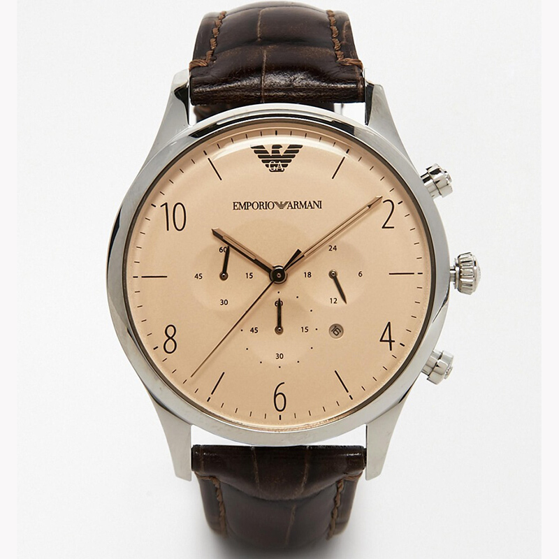 【阿玛尼(armani)石英表ar1916】 阿玛尼(armani)手表男士皮带表 欧美