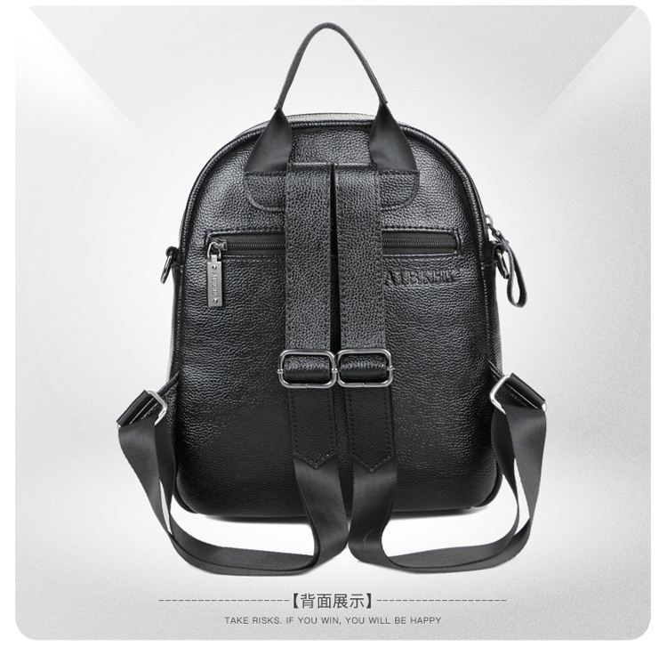 AIBKHK 双肩包女牛皮2017新款夏季品牌女包