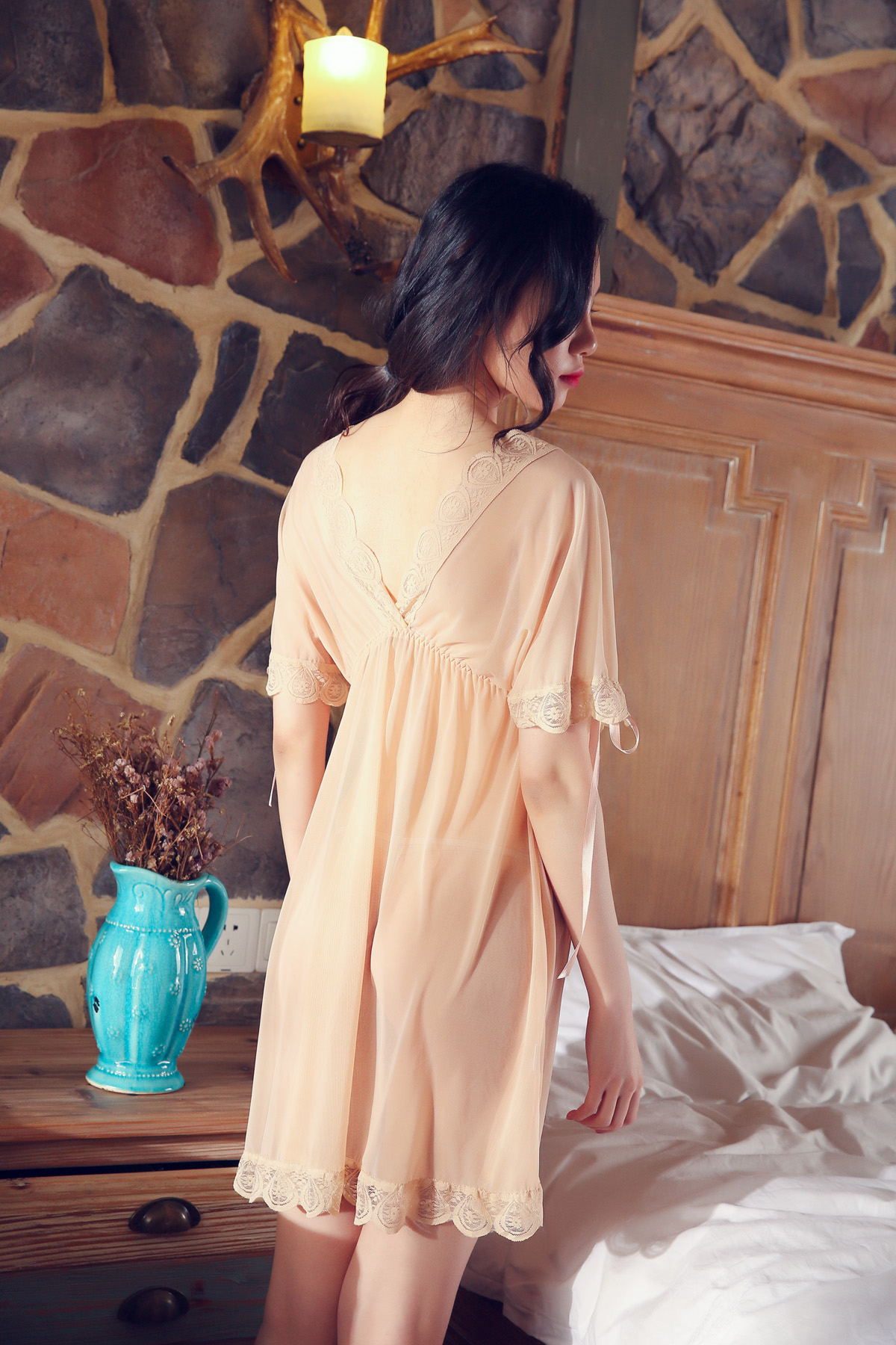 踏保帝性感情趣内衣服sm情透视装女用品激情套装三点式开档制服紧身小