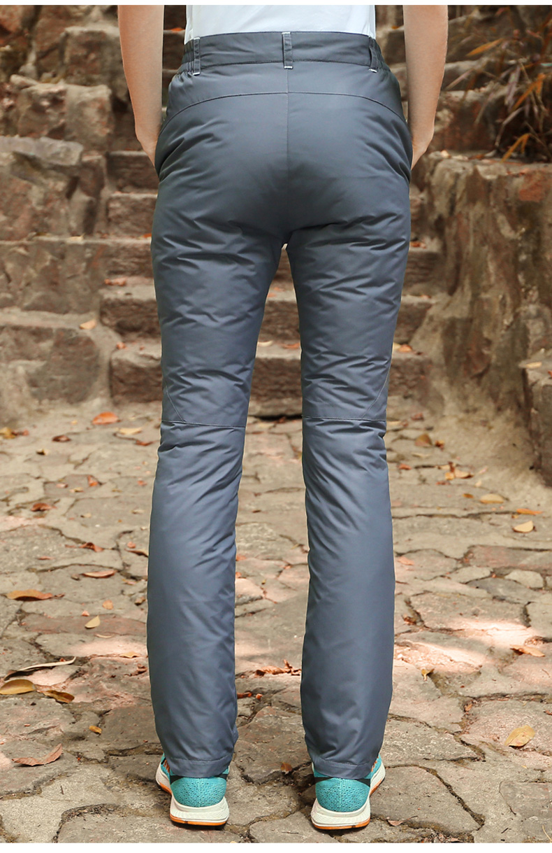 uaisi白鹅绒2020女式羽绒裤户外滑雪裤加厚保暖外穿棉裤女情侣裤