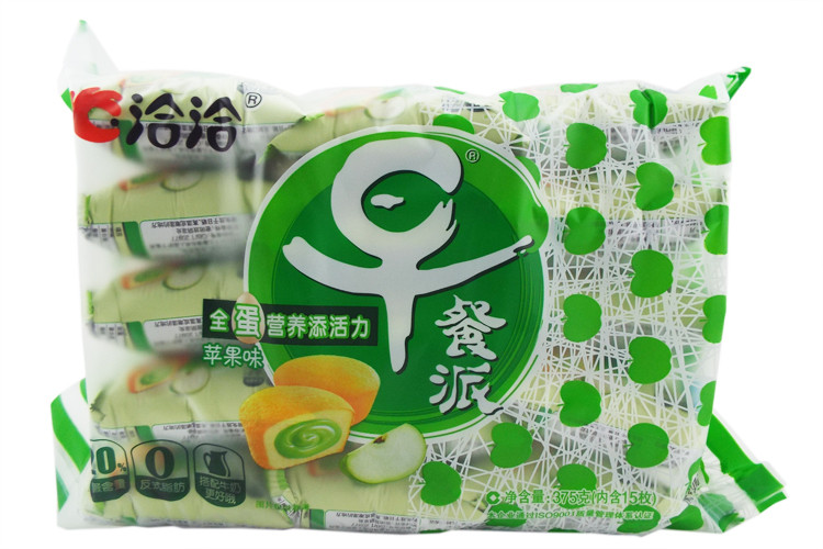 洽洽早餐派苹果味注心蛋糕375g营养早餐零食品休闲零食